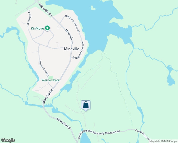 map of restaurants, bars, coffee shops, grocery stores, and more near 296 Notting Hill Road in Mineville