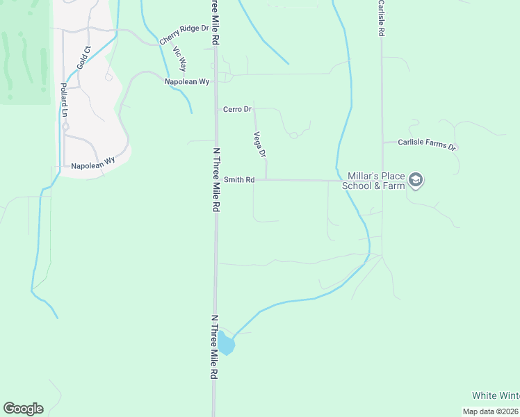 map of restaurants, bars, coffee shops, grocery stores, and more near 1102 Smith Road in Traverse City