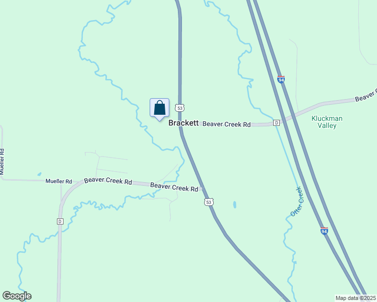 map of restaurants, bars, coffee shops, grocery stores, and more near 9175 U.S. 53 in Fall Creek
