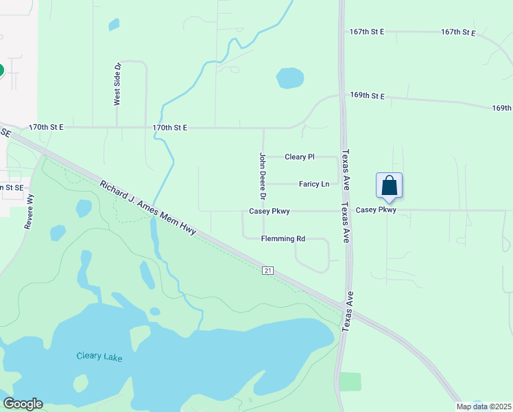 map of restaurants, bars, coffee shops, grocery stores, and more near 6654 Casey Parkway in Prior Lake