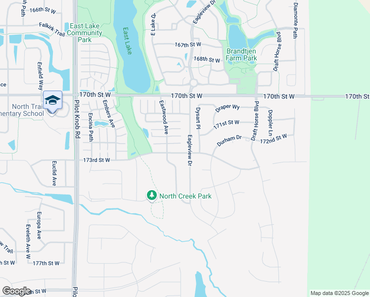 map of restaurants, bars, coffee shops, grocery stores, and more near 17289 Eagleview Drive in Farmington