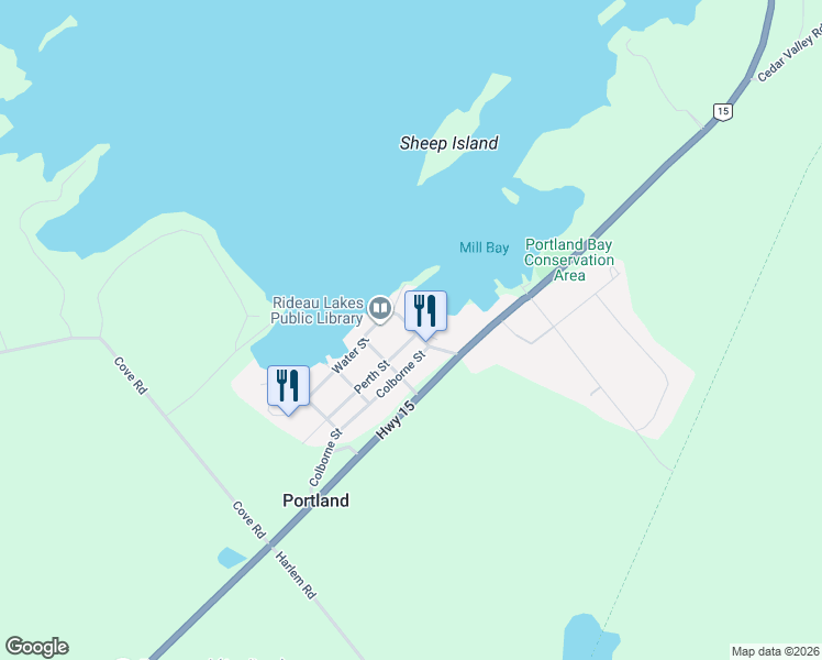 map of restaurants, bars, coffee shops, grocery stores, and more near 15 Campbell Street in Portland