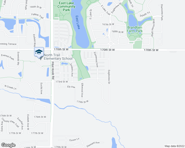 map of restaurants, bars, coffee shops, grocery stores, and more near 17209 Eastwood Avenue in Farmington