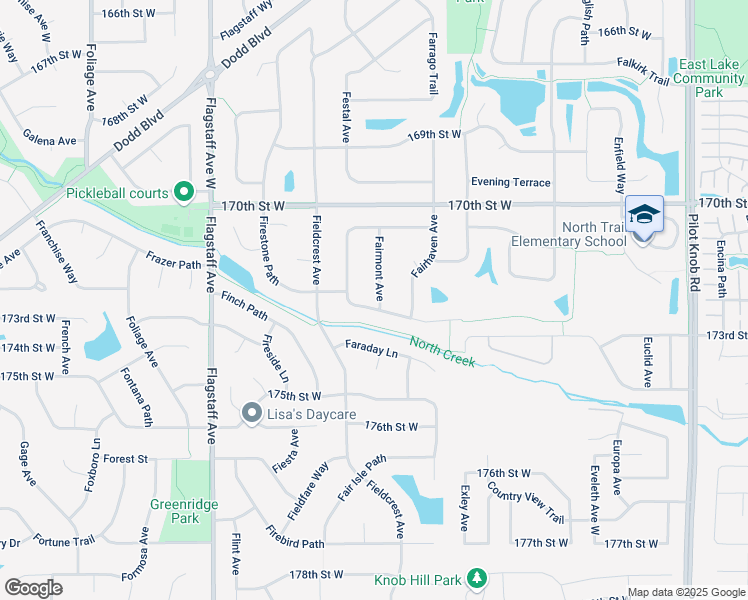 map of restaurants, bars, coffee shops, grocery stores, and more near 17203 Fairmont Avenue in Farmington