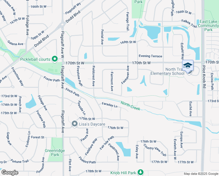 map of restaurants, bars, coffee shops, grocery stores, and more near 17203 Fairmont Avenue in Farmington