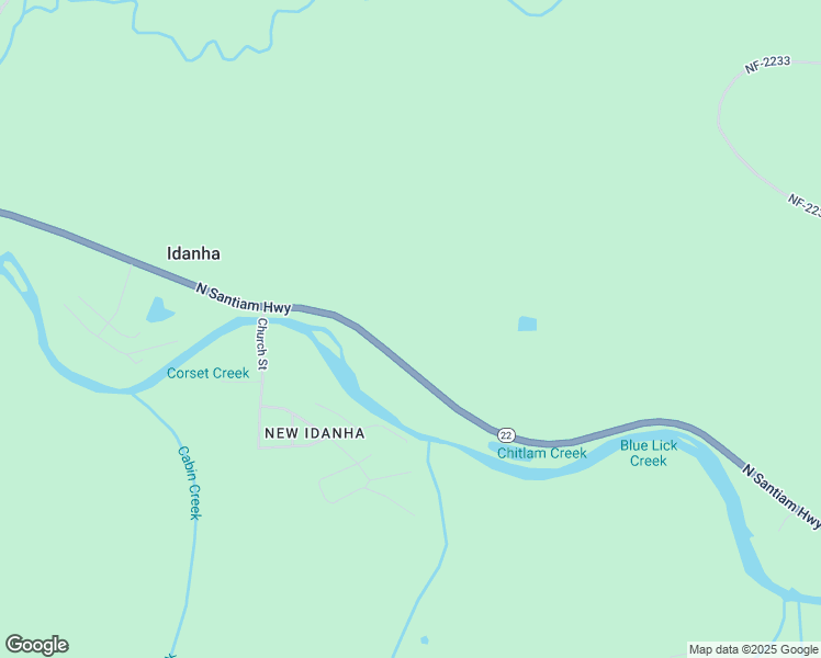 map of restaurants, bars, coffee shops, grocery stores, and more near 611 Oregon 22 in Idanha