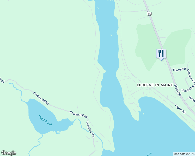 map of restaurants, bars, coffee shops, grocery stores, and more near 109 Hurd Point Road in Dedham