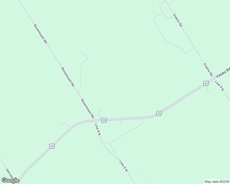 map of restaurants, bars, coffee shops, grocery stores, and more near 3778 Vasey Road in Waubaushene