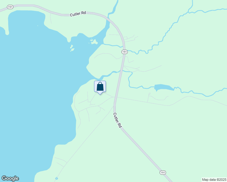 map of restaurants, bars, coffee shops, grocery stores, and more near 1431 Cutler Road in Cutler