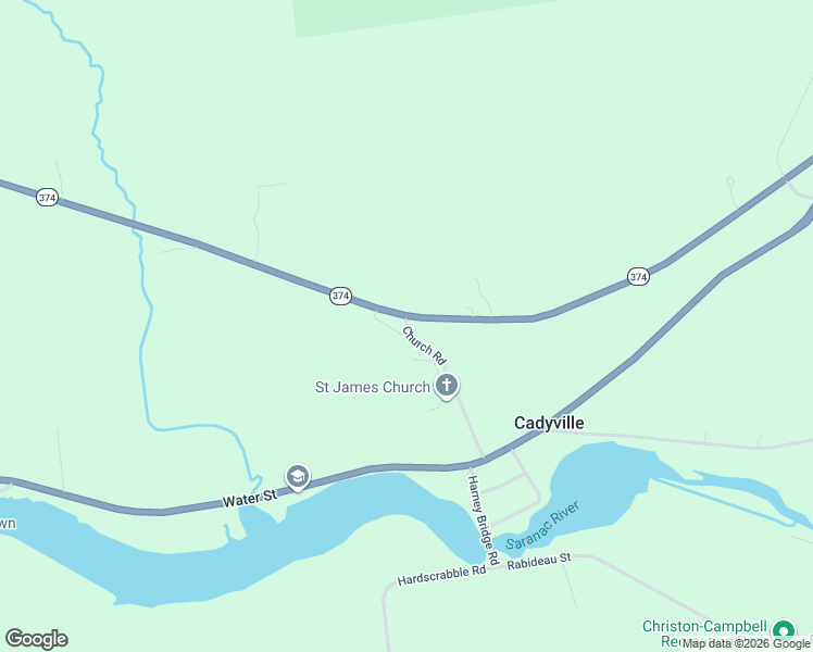 map of restaurants, bars, coffee shops, grocery stores, and more near 246-298 Highway 374 in Cadyville