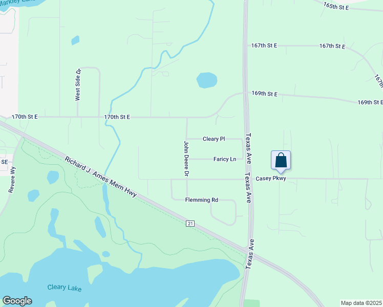 map of restaurants, bars, coffee shops, grocery stores, and more near 6791 Cleary Place in Prior Lake