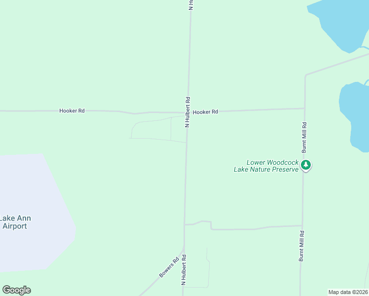 map of restaurants, bars, coffee shops, grocery stores, and more near 4846 North Hulbert Road in Interlochen