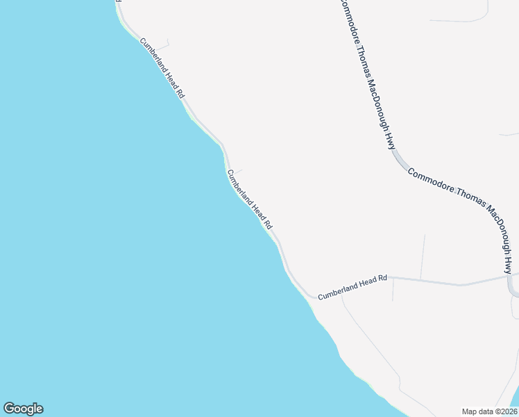 map of restaurants, bars, coffee shops, grocery stores, and more near 605 Cumberland Head Road in Plattsburgh