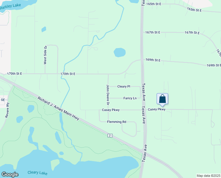 map of restaurants, bars, coffee shops, grocery stores, and more near 6791 Cleary Place in Prior Lake