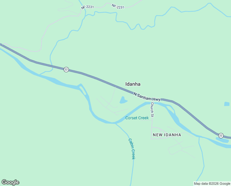 map of restaurants, bars, coffee shops, grocery stores, and more near 183 North Santiam Highway in Idanha