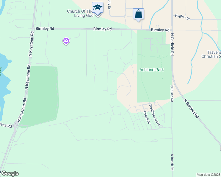 map of restaurants, bars, coffee shops, grocery stores, and more near 960 Shale Court in Traverse City