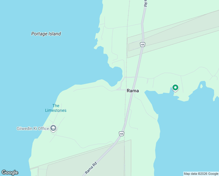 map of restaurants, bars, coffee shops, grocery stores, and more near 3690 Portage Bay Road in Washago
