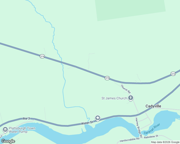 map of restaurants, bars, coffee shops, grocery stores, and more near 246 New York 374 in Cadyville