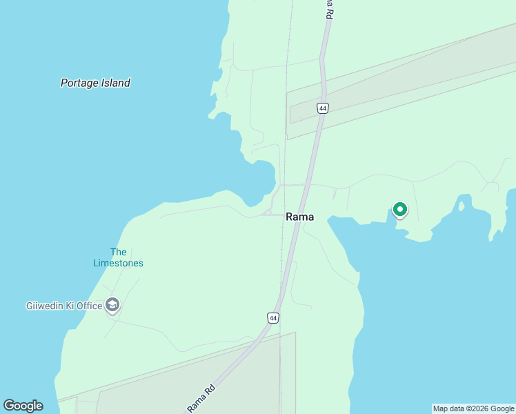 map of restaurants, bars, coffee shops, grocery stores, and more near 3690 Portage Bay Road in Washago