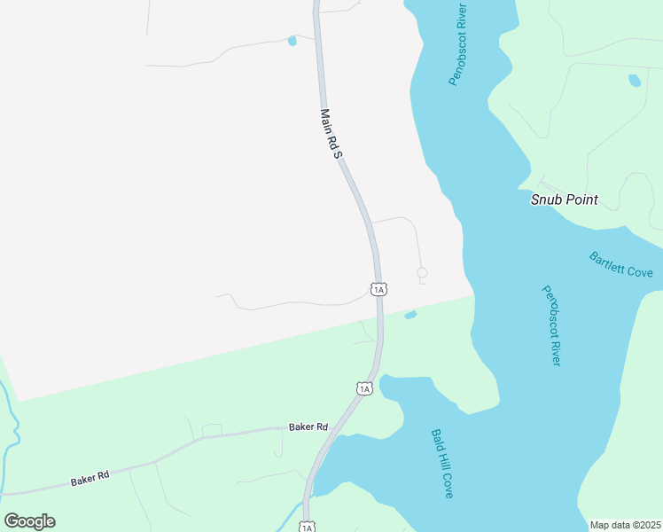 map of restaurants, bars, coffee shops, grocery stores, and more near 544 Main Road South in Hampden