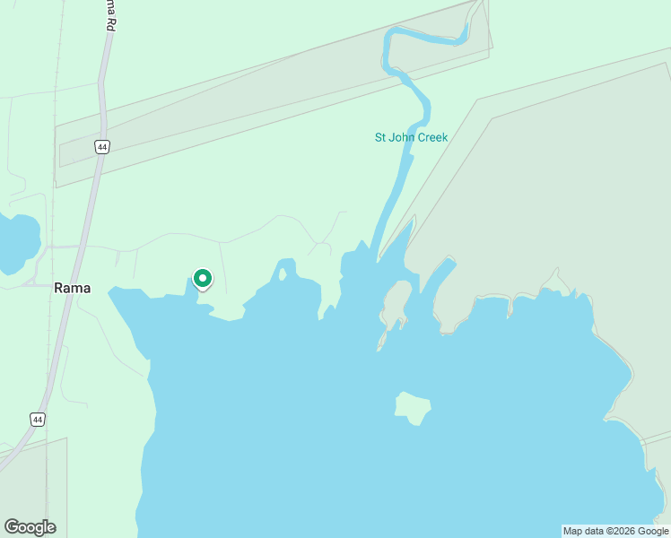 map of restaurants, bars, coffee shops, grocery stores, and more near 3442 Southwood Beach Boulevard in Washago