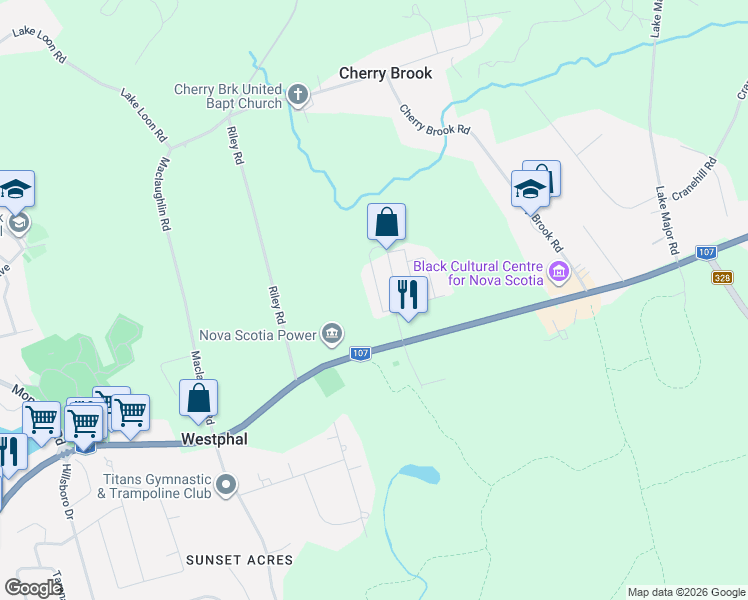 map of restaurants, bars, coffee shops, grocery stores, and more near 6 Apple Street in Dartmouth