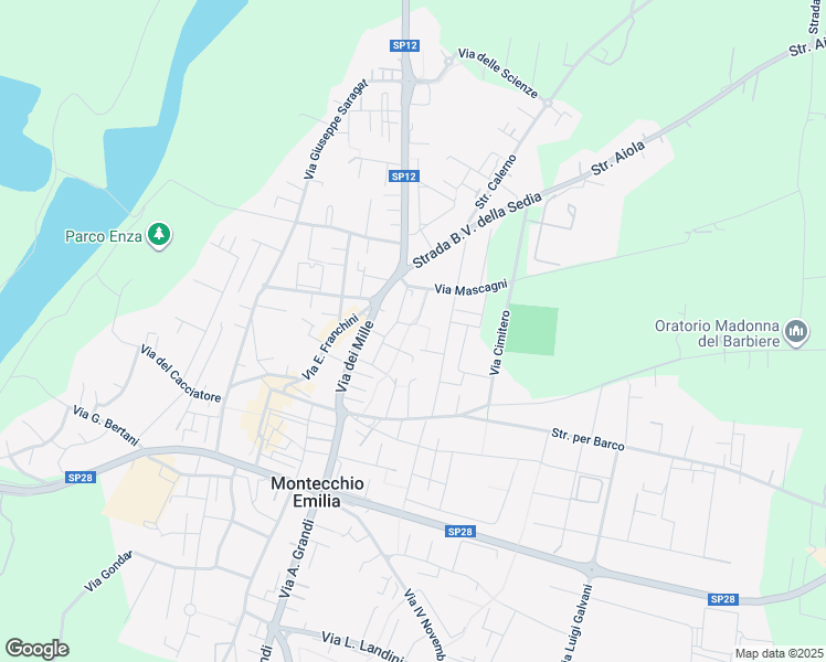 map of restaurants, bars, coffee shops, grocery stores, and more near 5 Via Felice Cavallotti in Montecchio Emilia