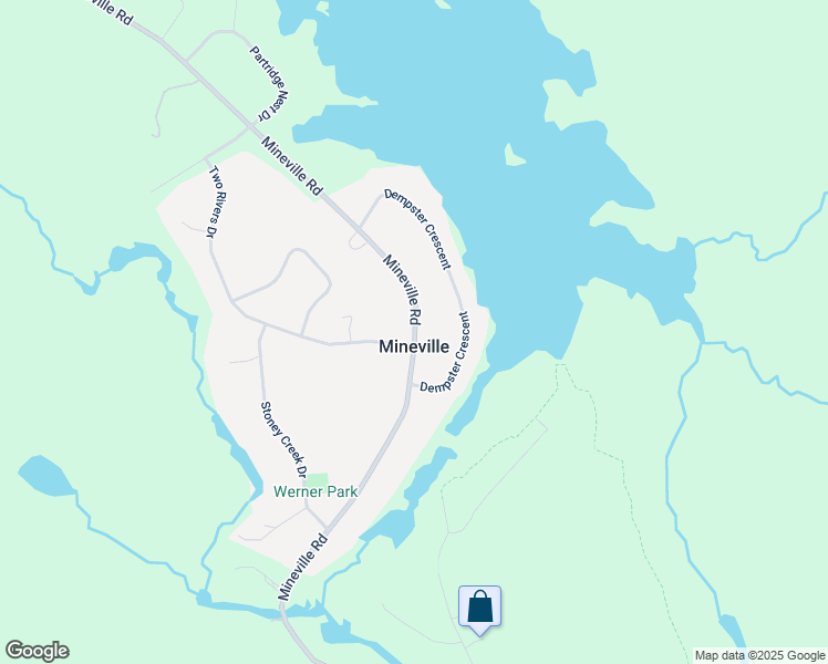 map of restaurants, bars, coffee shops, grocery stores, and more near in Mineville