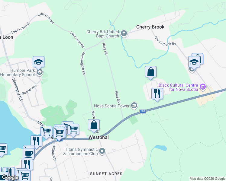 map of restaurants, bars, coffee shops, grocery stores, and more near 76 Lake Loon Road in Loon Lake