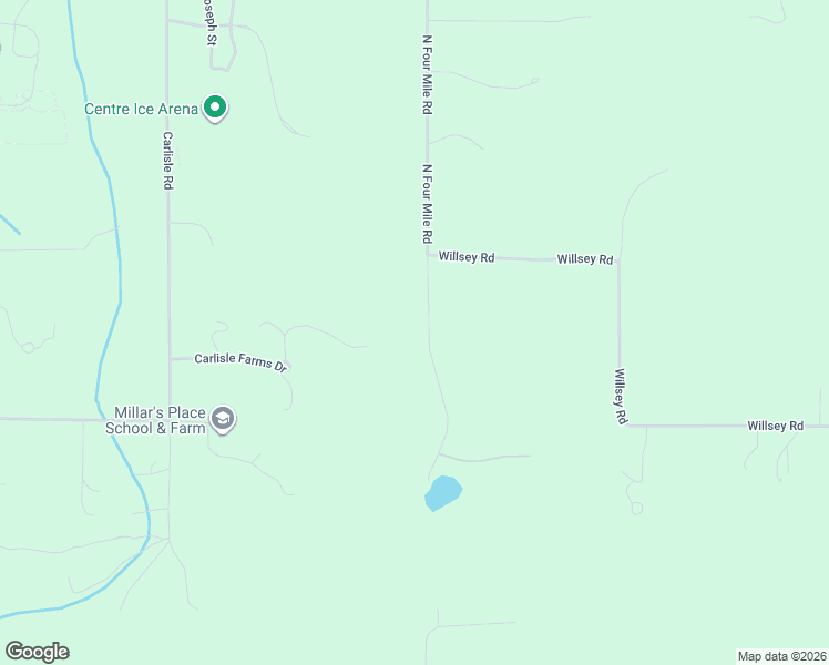 map of restaurants, bars, coffee shops, grocery stores, and more near 1179 North Four Mile Road in Traverse City