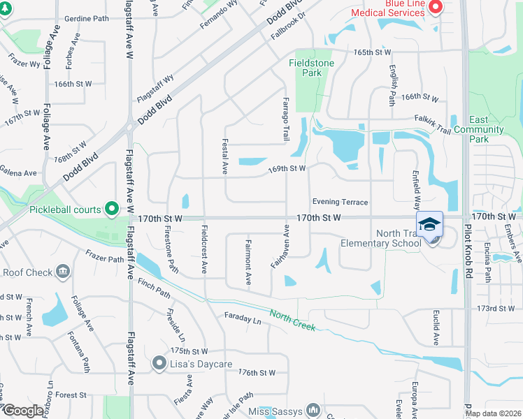 map of restaurants, bars, coffee shops, grocery stores, and more near 17027 Fairmeadow Way in Farmington