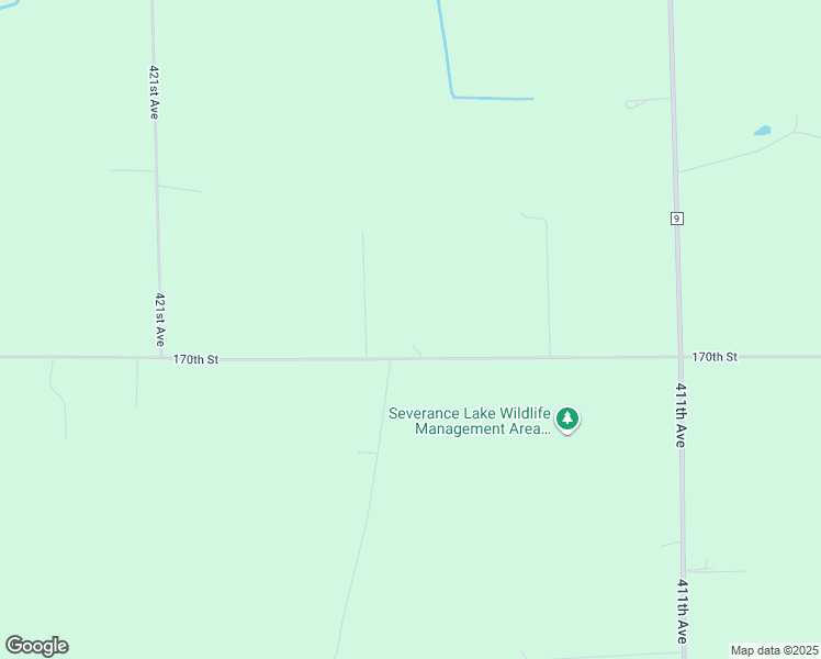 map of restaurants, bars, coffee shops, grocery stores, and more near 41624 170th Street in Glencoe