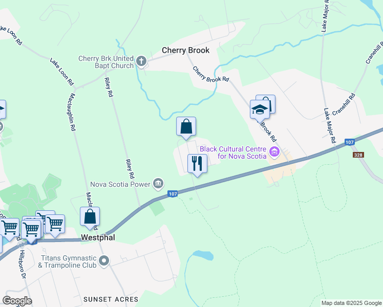 map of restaurants, bars, coffee shops, grocery stores, and more near in Dartmouth