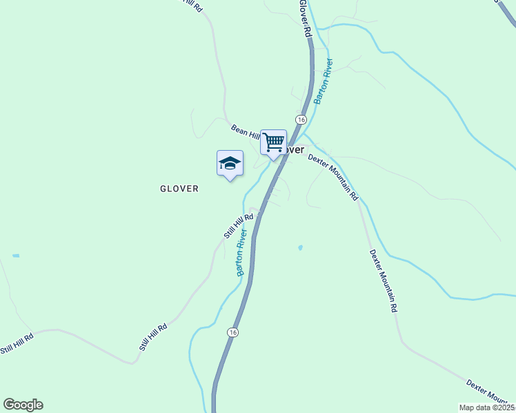 map of restaurants, bars, coffee shops, grocery stores, and more near 3130 Glover Road in Glover