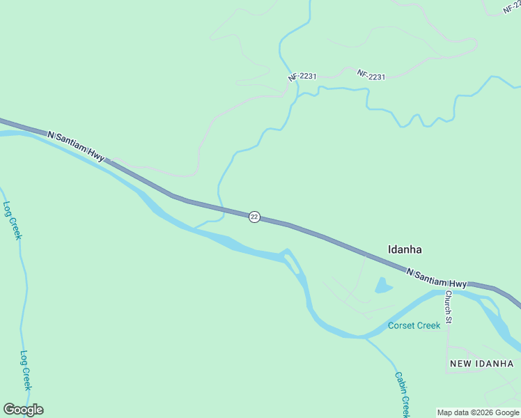 map of restaurants, bars, coffee shops, grocery stores, and more near Oregon 22 in Idanha
