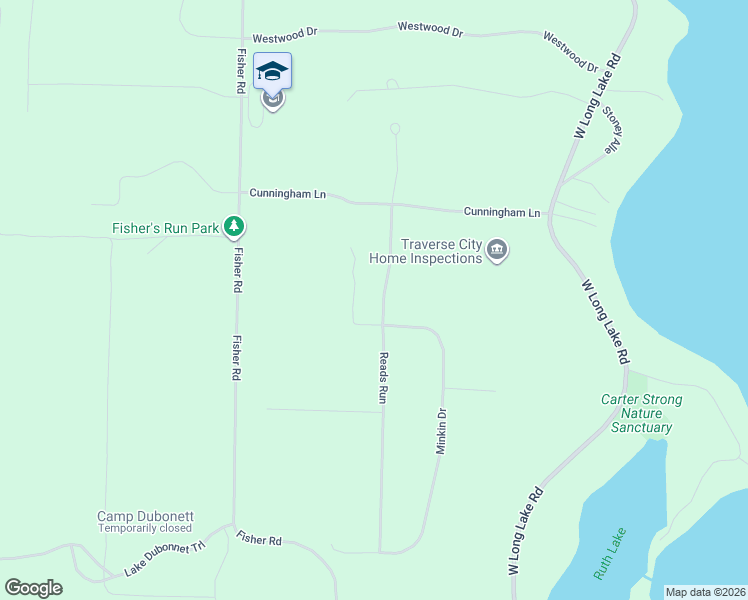map of restaurants, bars, coffee shops, grocery stores, and more near 1137 Reads Run in Traverse City