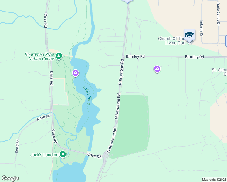 map of restaurants, bars, coffee shops, grocery stores, and more near 1231 North Keystone Road in Traverse City