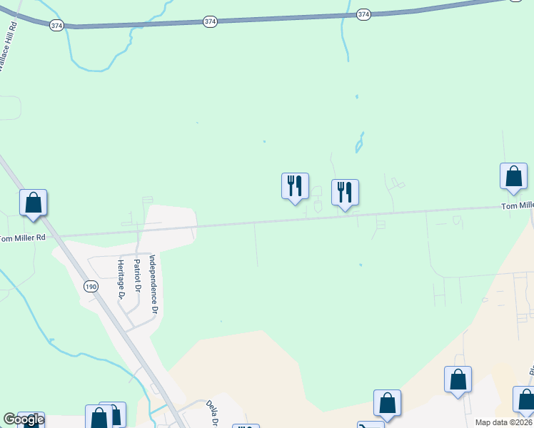 map of restaurants, bars, coffee shops, grocery stores, and more near 372 County Road 26 in Plattsburgh