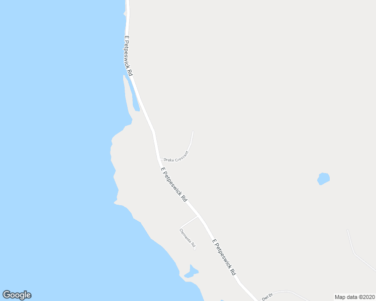 map of restaurants, bars, coffee shops, grocery stores, and more near Drake Crescent in East Petpeswick