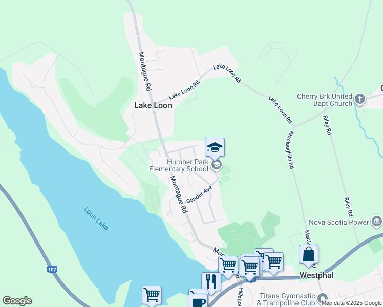 map of restaurants, bars, coffee shops, grocery stores, and more near 48 Smallwood Avenue in Loon Lake