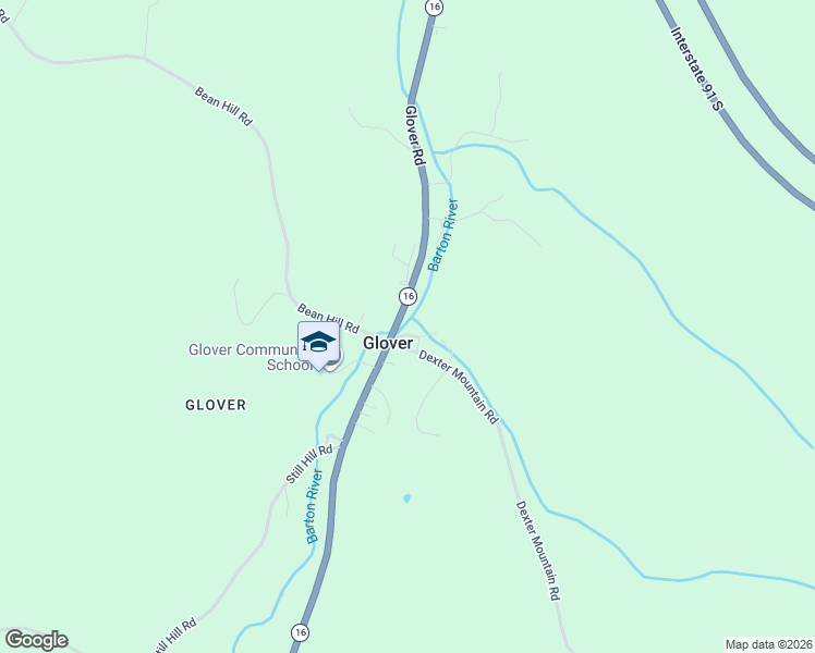 map of restaurants, bars, coffee shops, grocery stores, and more near 57 Mill Place in Glover