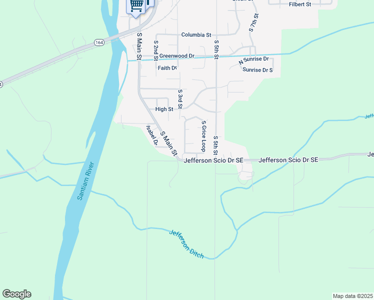 map of restaurants, bars, coffee shops, grocery stores, and more near 742 South Grice Loop in Jefferson