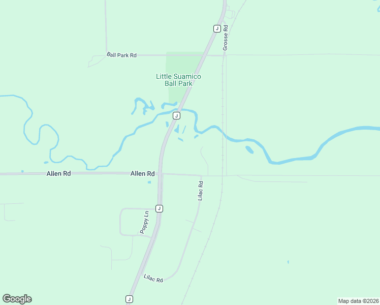map of restaurants, bars, coffee shops, grocery stores, and more near 4950 Allen Road in Little Suamico