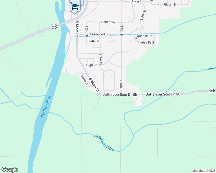 map of restaurants, bars, coffee shops, grocery stores, and more near 723 South Grice Loop in Jefferson