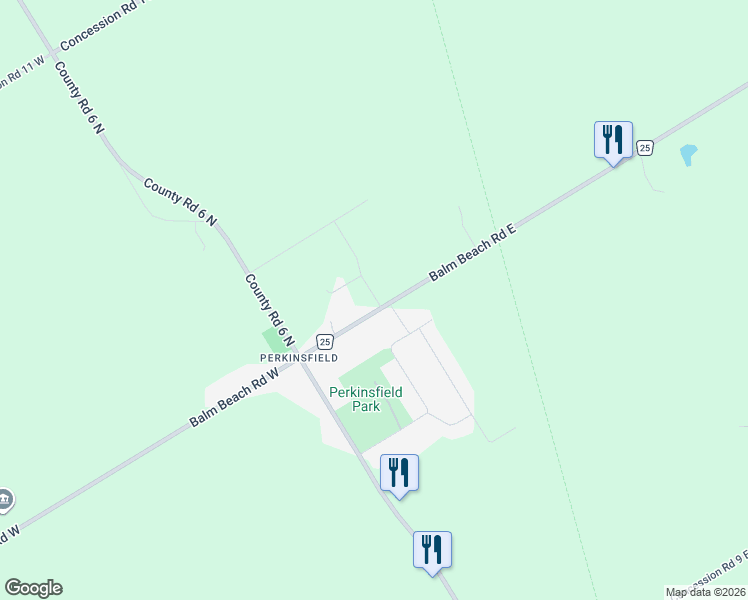 map of restaurants, bars, coffee shops, grocery stores, and more near 2 Lynn Street in Simcoe County
