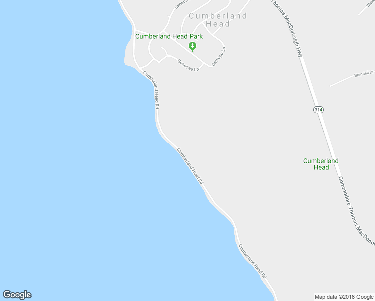 map of restaurants, bars, coffee shops, grocery stores, and more near 493 Cumberland Head Road in Plattsburgh