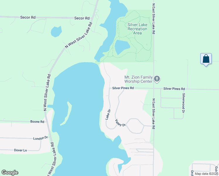 map of restaurants, bars, coffee shops, grocery stores, and more near 1500 Lake Drive in Traverse City