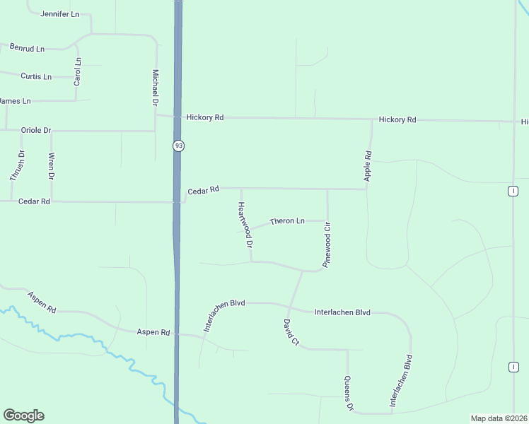 map of restaurants, bars, coffee shops, grocery stores, and more near E4210 Theron Lane in Eleva
