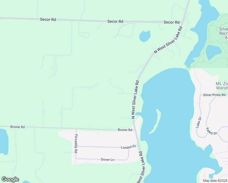 map of restaurants, bars, coffee shops, grocery stores, and more near 1471 North West Silver Lake Road in Traverse City