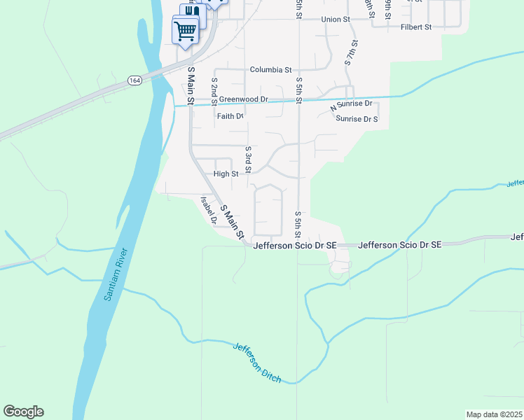 map of restaurants, bars, coffee shops, grocery stores, and more near 723 South Grice Loop in Jefferson